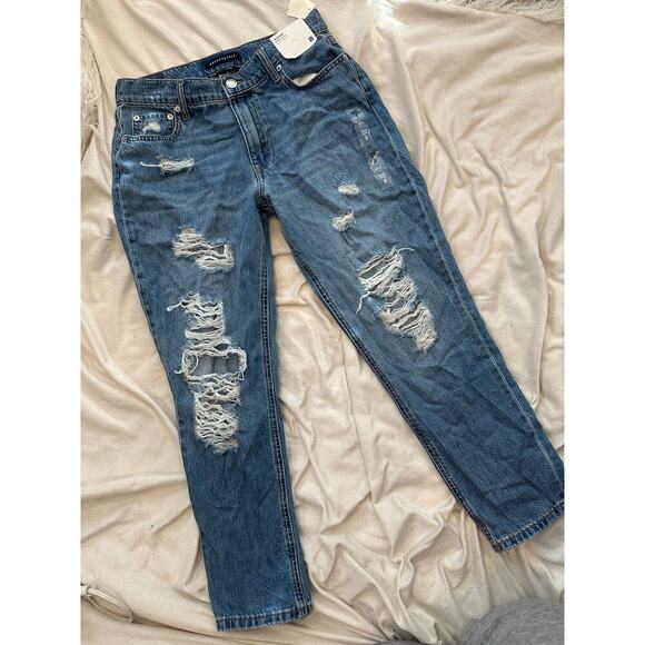 NWT 8 Aeropostale Mom Jean non stretch Jean - Picture 1 of 7